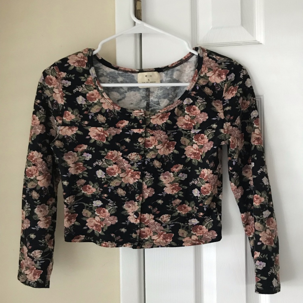 Urban Outfitters button down crop top